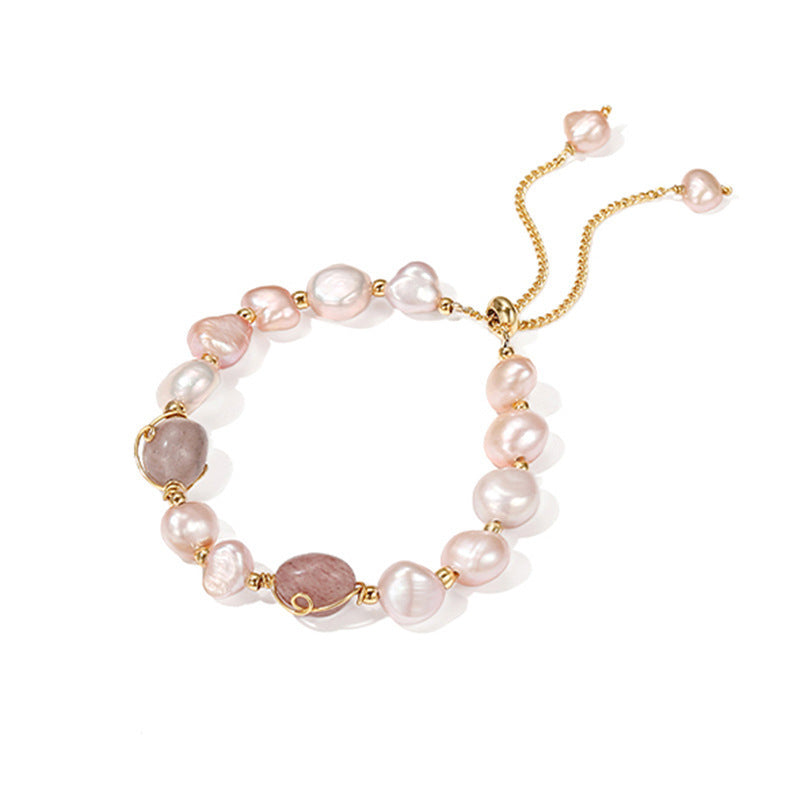 Baroque Freshwater Pearl Bracelet Female Niche