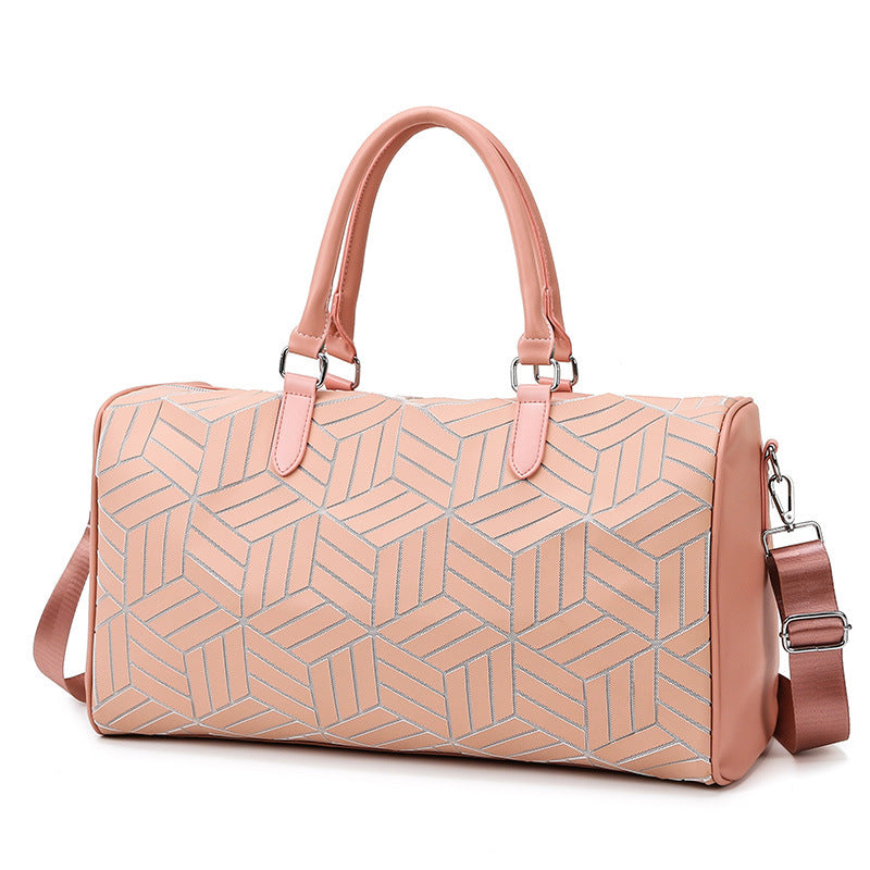 Large Capacity Travel Geometric Pattern Duffle Bag