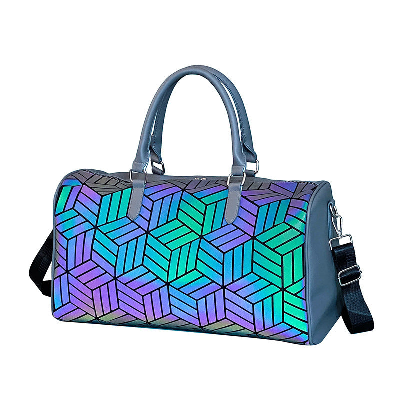 Large Capacity Travel Geometric Pattern Duffle Bag