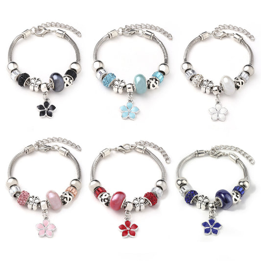 Colorful Personality Crystal String Beads Bracelet